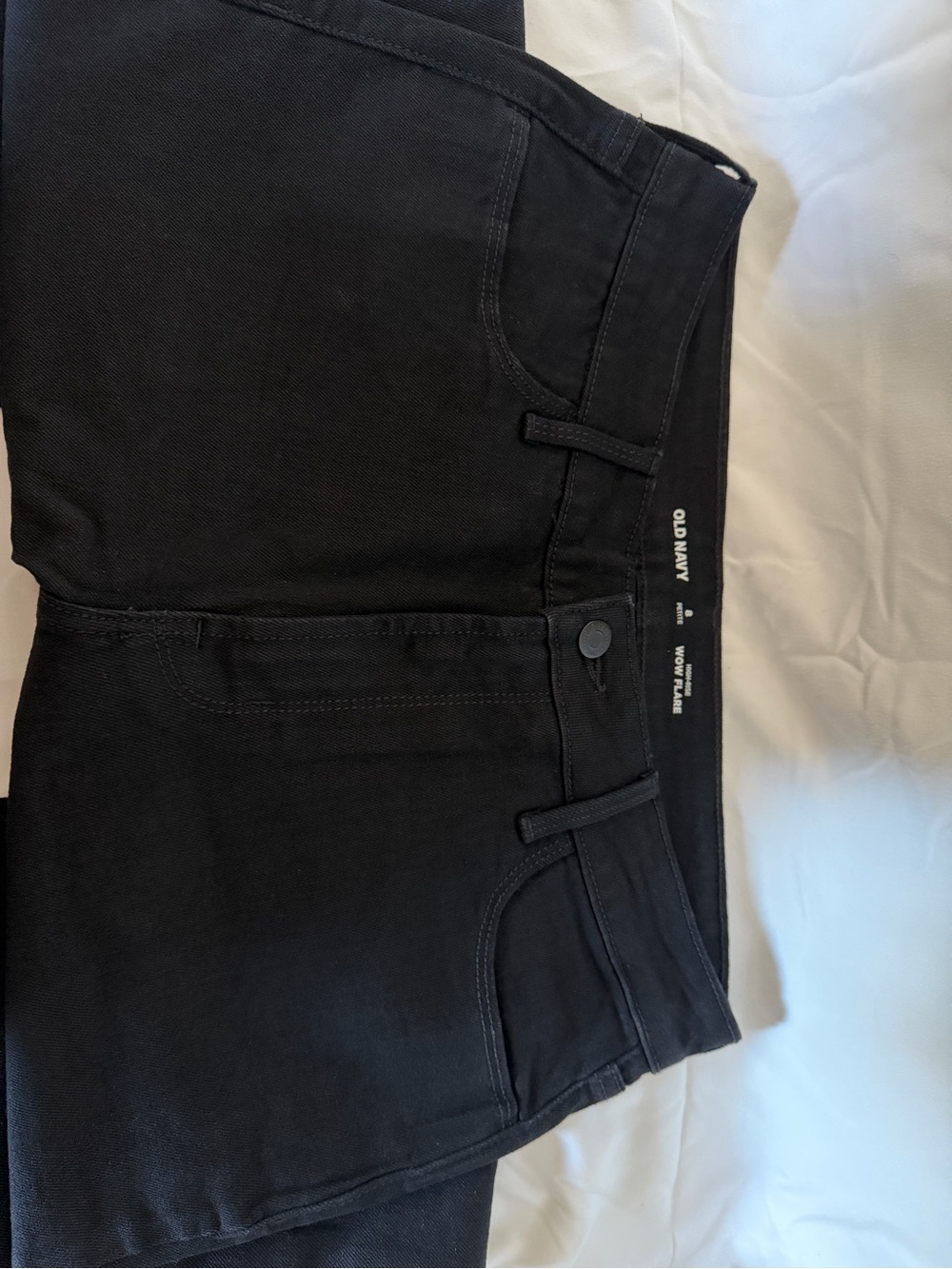 Old Navy Black Women's - High-Rise Petite Wow Flare Jeans